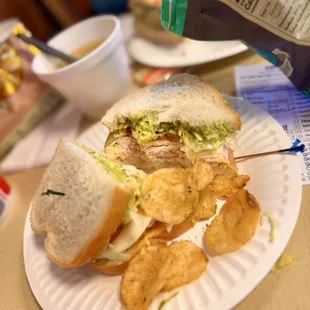 Turkey sandwich &amp; chips