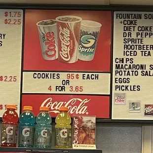 menu and prices