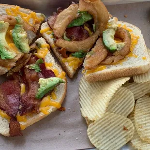 Bacon avocado grilled cheese
