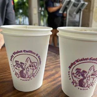 two cups of coffee