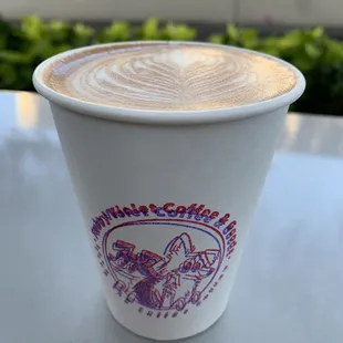a cup of cappuccino