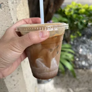 Iced mocha- not too sweet, the way I like it!
