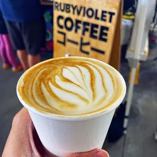 Oat latte with kola nut syrup  IG: @fooddeclassified