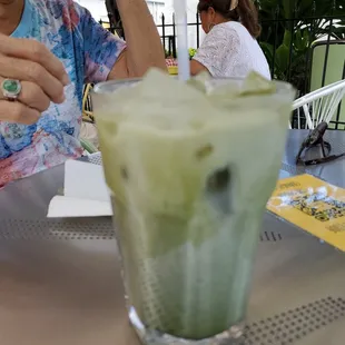 Macha latte.
