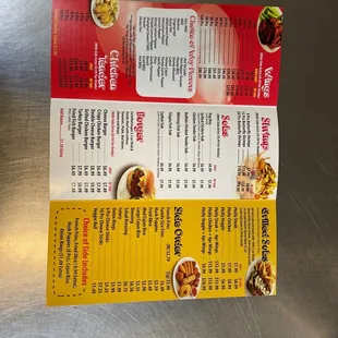 New menu