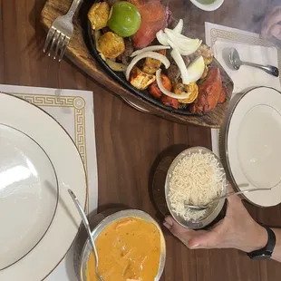 Chicken Tikka Masala and Tandoori Mixed Grill