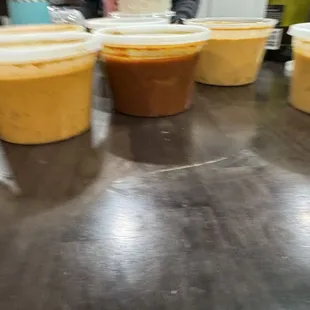 Partially full containers at full price.