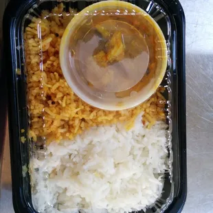 Mini lunch plate with chicken curry