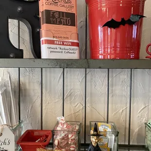 Free WiFi for customers :) plus cute decor