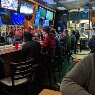 a man sitting at a bar