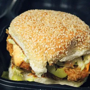 Crispy chicken sandwich