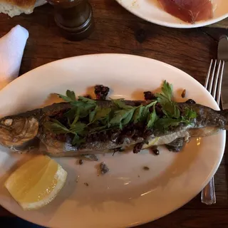 Whole Roasted Brook Trout
