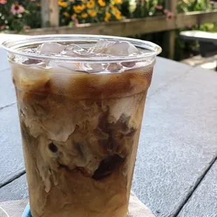Cold brew with patio ambiance