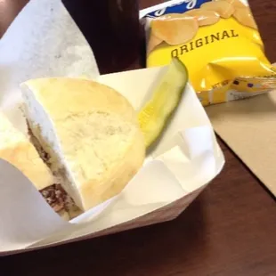 Roast beef sandwich.