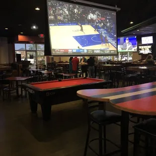 a pool table and pool tables