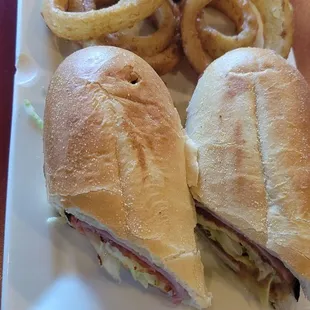 Italian Sub w/ Onion Rings