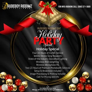 Book Us Now For Your Upcoming Holiday Events!