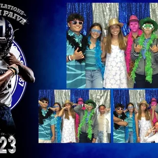 Cousins enjoyed the PhotoBooth