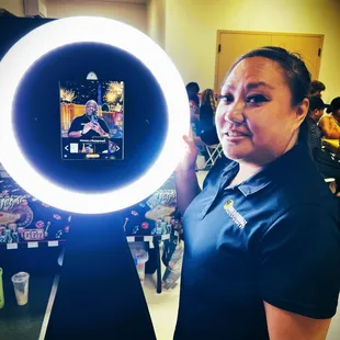 Our Open-Air Photobooth with the most friendly and warm attendant, Janelle!