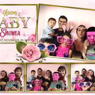 Custom Baby Shower Photo Booth Layout
