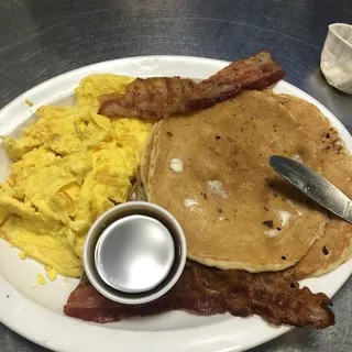 Chocolate Chip Pancakes with 2 Eggs