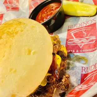 Jalapeño bacon cheddar burger