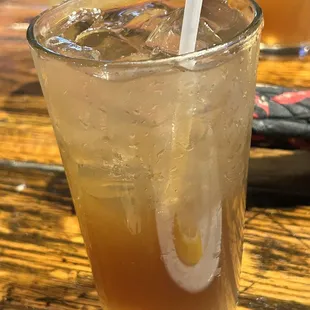 That's supposed to be a Long Island iced tea The other picture is supposed to be a mai tai