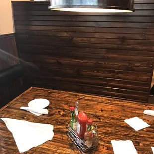 Far left corner table