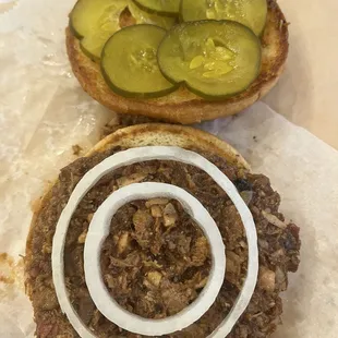 Chopped Beef Sandwich - Dressed up and ready to devour !!!!