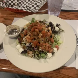 Bruschetta salad- I had already added dressing when I took photo- balsamic dressing was also delicious!