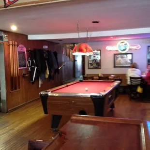 Gotta love the pool table.