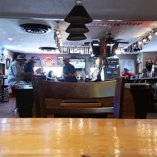 The bar, taken from the back of the seating area