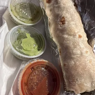 Potato Breakfast Burrito with 2oz Guac