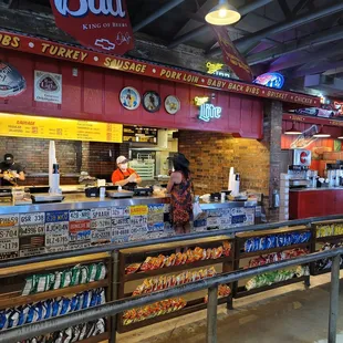 shows the food counter