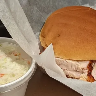 My turkey sandwich on wheat bread with Sissy sauce.