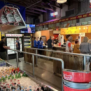 Cold drinks and the line
