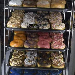 Gran variedad de donas.