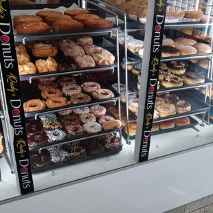 Great variety of donuts
