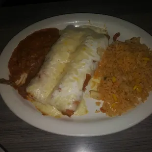 White enchiladas