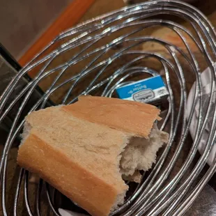 Tasty bread and butter, yum!