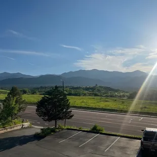 outside