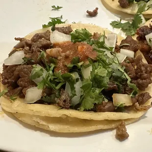 Carne asada taco was ! That means good, not spicy.