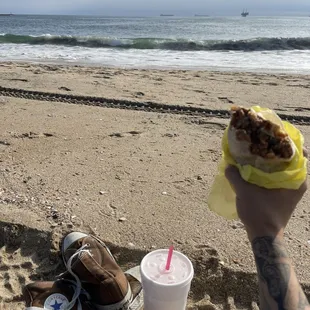Can't beat burrito at the beach
