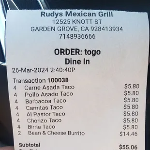 Tacos are still $1.45 as of today, 3/26/24.