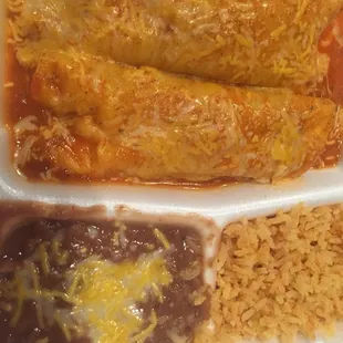 Chicken Enchiladas Plate