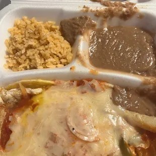 Huevos Rancheros Breakfast Plate with 2 oz. Guacamole