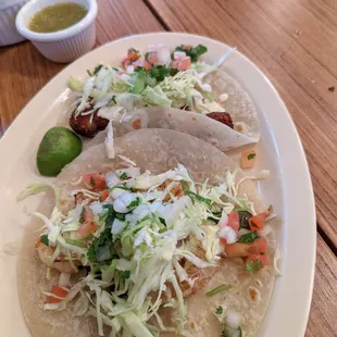 Shrimp and fish tacos