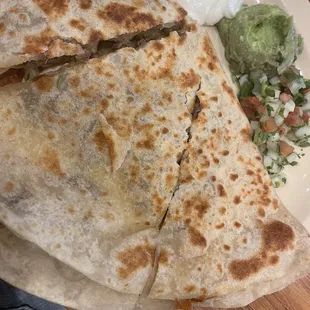 HUGE carne asada quesadilla. Order a side of chipotle sauce to drizzle on it. So good!