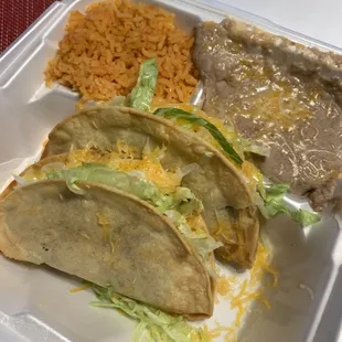 Two 2 Taco Plate