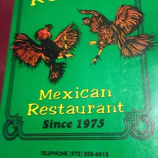 Menu cover of Rudy's